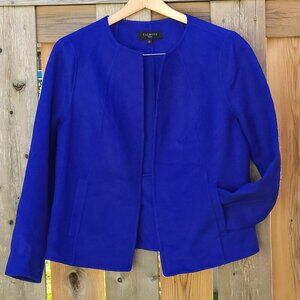 Talbots | Double Faced Felted Wool Blazer Open Front Size Petite LARGE CN1204